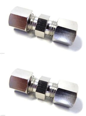 2x Bremsnippel Adapter (3/8" x 24 UNF) FÜR D = 4,75 mm Bremsrohr Bremsleitung
