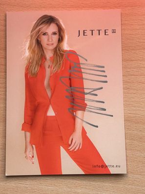 Jette Joop Autogrammkarte original signiert #S2547