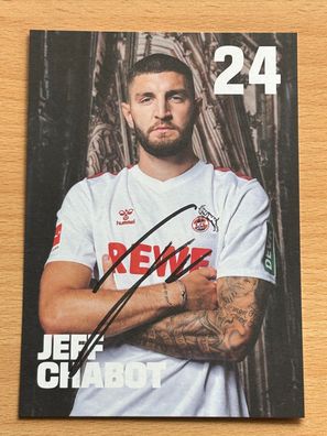 Jeff Chabot - 1. FC Köln - Autogrammkarte original signiert #S2018