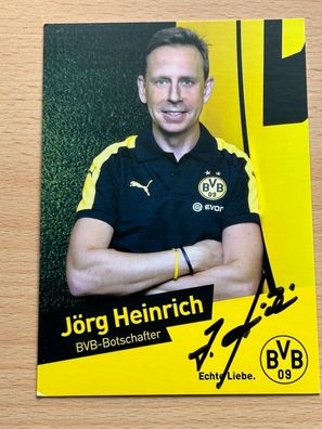 Jörg Heinrich - Borussia Dortmund - Autogrammkarte original signiert - #S2374
