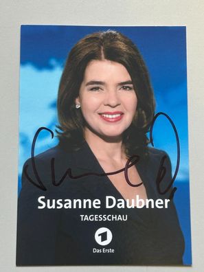 Susanne Daubner Tagesschau Autogrammkarte original signiert #S1758