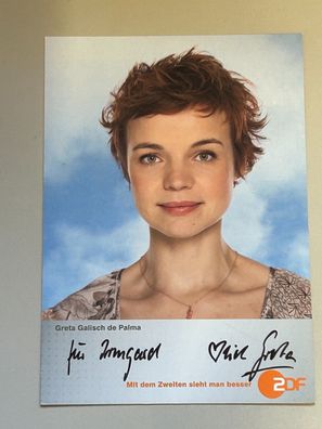 Greta Galisch de Palma ZDF Autogrammkarte original signiert #S1902