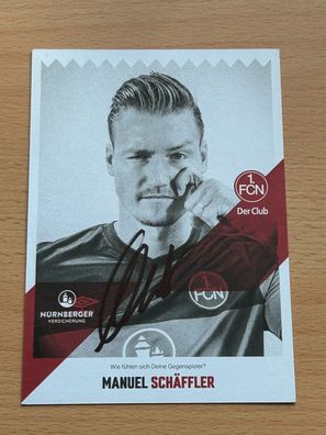 Manuel Schäffler - 1. FC Nürnberg - Autogrammkarte original signiert - #S2351