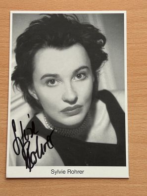 Sylvie Rohrer Autogrammkarte original signiert #S1707