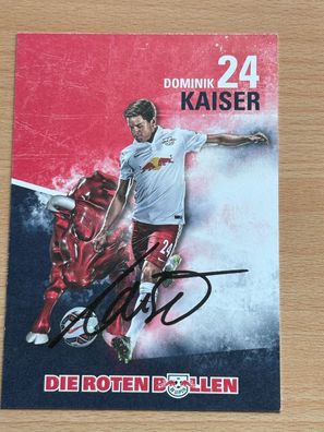 Dominik Kaiser - RB Leipzig - Autogrammkarte original signiert - #2265