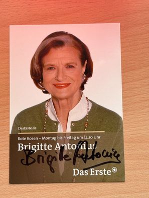 Brigitte Antonius Rote Rosen Autogrammkarte original signiert #S2504