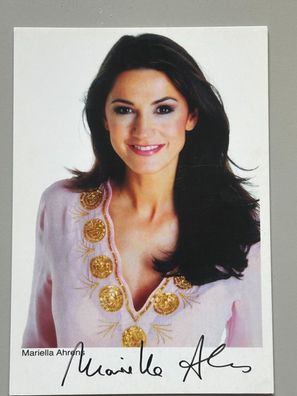 Mariella Ahrens Autogrammkarte original signiert #S1724