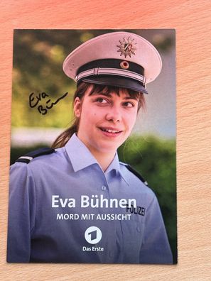 Eva Bühnen Mord mit Aussicht Autogrammkarte original signiert #S2531