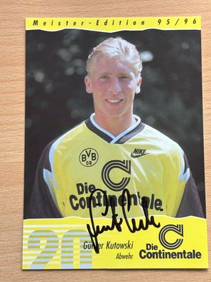 Günter Kutowski - Borussia Dortmund - Autogrammkarte original signiert - #S2139