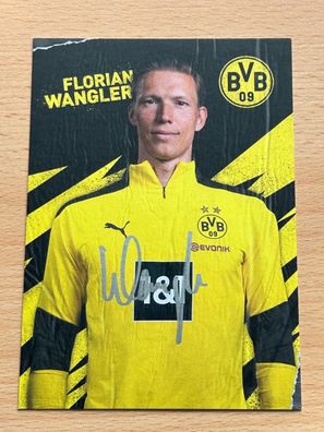Florian Wangler - Borussia Dortmund - Autogrammkarte original signiert - #S2387