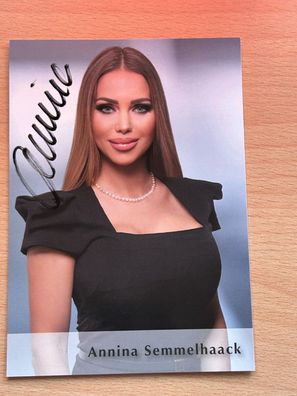 Annina Semmelhaack Autogrammkarte original signiert #S2607