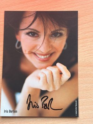 Iris Berben Autogrammkarte original signiert #S2549