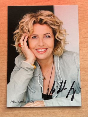 Michaela May Autogrammkarte original signiert #S2572