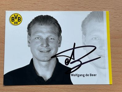 Wolfgang de Beer - Borussia Dortmund - Autogrammkarte original signiert - #S2397
