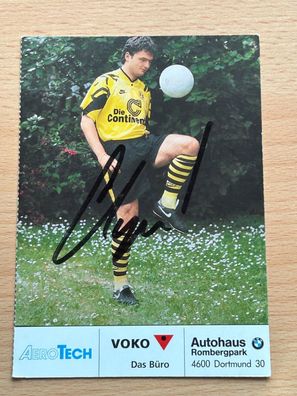 Stéphane Chapuisat-Borussia Dortmund - Autogrammkarte original signiert - #S2393