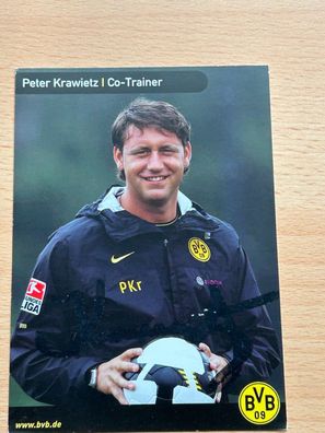 Peter Krawietz - Borussia Dortmund - Autogrammkarte original signiert - #S2357