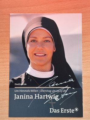 Janina Hartwig Um Himmels Willen Autogrammkarte original signiert #S2520