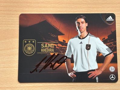 Sami Khedira - Nationalmannschaft - Autogrammkarte original signiert - #S2088