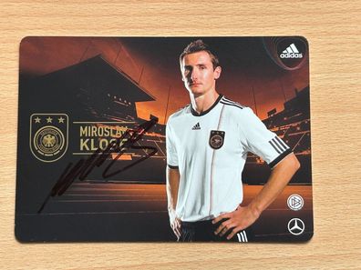 Miroslav Klose- Nationalmannschaft - Autogrammkarte original signiert - #S2087
