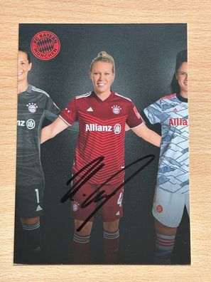 Kristin Demann - FC Bayern München - Autogrammkarte original signiert - #S2192