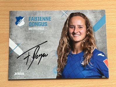 Fabienne Dongus - TSG 1899 Hoffenheim- Autogrammkarte original signiert - #S2106