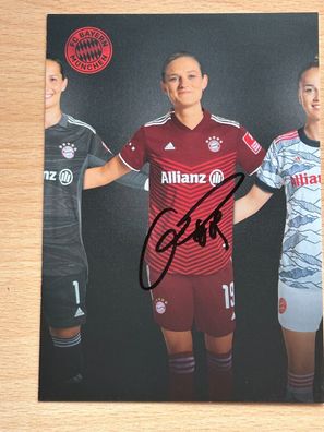 Carina Wenninger - FC Bayern München - Autogrammkarte original signiert - #S2208