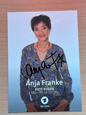 Anja Franke Rote Rosen Autogrammkarte original signiert #S2600