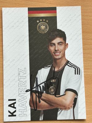 Kai Havertz - Nationalmannschaft - Autogrammkarte original signiert - #S2171