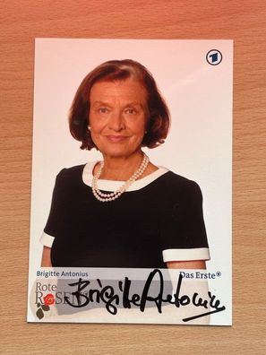 Brigitte Antonius Rote Rosen Autogrammkarte original signiert #S2502