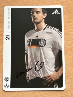 Christoph Metzelder -Nationalmannschaft- Autogrammkarte original signiert-#S2060
