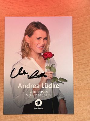 Andrea Lüdke Rote Rosen Autogrammkarte original signiert #S2511