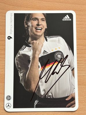 Patrick Helmes -Nationalmannschaft - Autogrammkarte original signiert - #S2050
