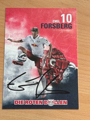 Emil Forsberg - RB Leipzig - Autogrammkarte original signiert - #2254
