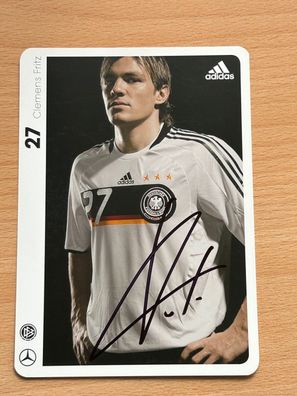 Clemens Fritz - Nationalmannschaft - Autogrammkarte original signiert - #S2062