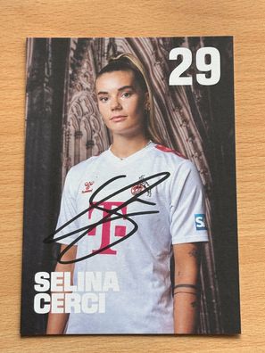 Selina Cerci -1. FC Köln - Autogrammkarte original signiert - #S2168