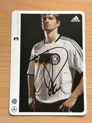 Arne Friedrich - Nationalmannschaft - Autogrammkarte original signiert - #S2046