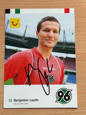 Benjamin Lauth - Hannover 96 - Autogrammkarte original signiert - #S2147