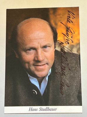 Hans Stadlbauer Autogrammkarte original signiert #S1875