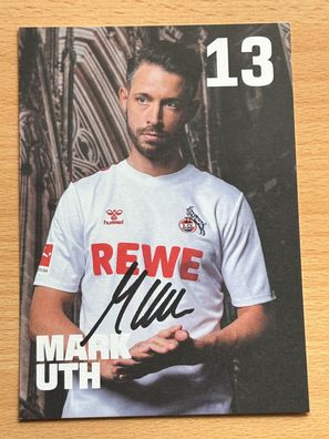 Mark Uth - 1. FC Köln Autogrammkarte orig. signiert #S2011