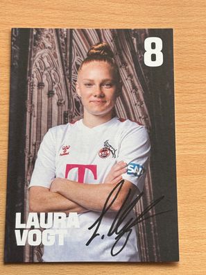 Laura Vogt - 1. FC Köln - Autogrammkarte original signiert - #S2156