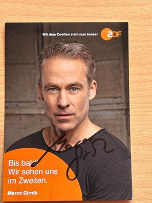 Marco Girnth ZDF Autogrammkarte original signiert #S1537