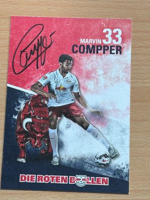 Marvin Compper - RB Leipzig - Autogrammkarte original signiert - #2267