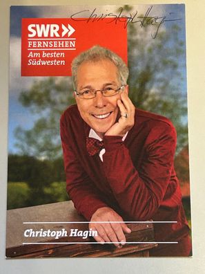 Christoph Hagin SWR Autogrammkarte original signiert #S1880