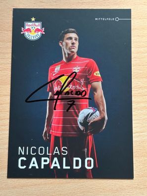 Nicolas Capaldo - Red Bull Salzburg - Autogrammkarte original signiert - #2291