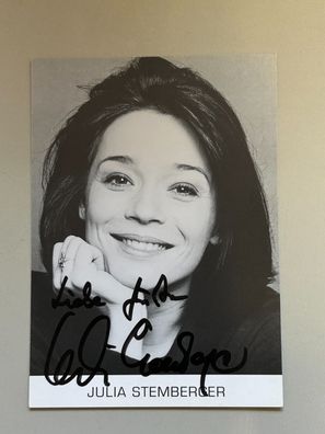 Julia Stemberger Autogrammkarte original signiert #S1874