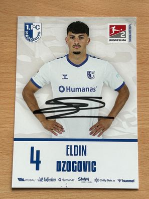 Eldin Dzogovic -1. FC Magdeburg - Autogrammkarte original signiert - #S2177
