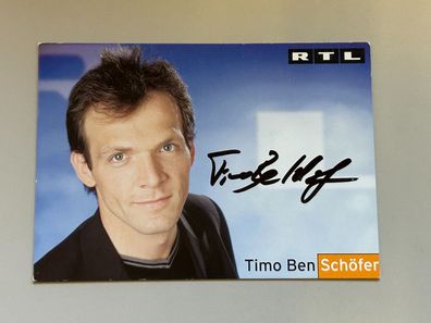 Tim Ben Schöfer RTL Autogrammkarte original signiert #S1946