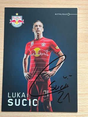 Luka Sucic - Red Bull Salzburg - Autogrammkarte original signiert - #S2321