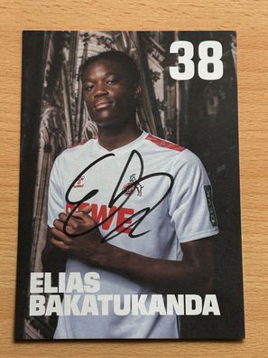 Elias Bakatukanda - 1. FC Köln - Autogrammkarte original signiert - #S2027