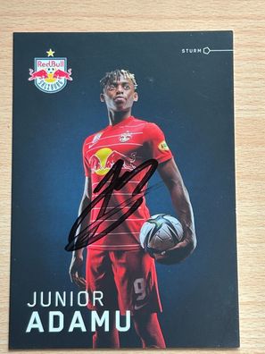 Junior Adamu - Red Bull Salzburg - Autogrammkarte original signiert - #2314